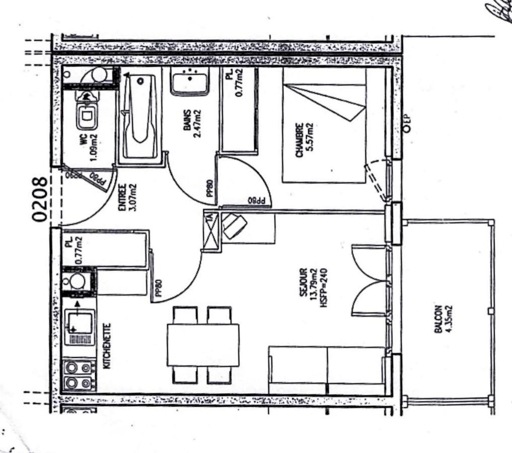 Appartement 2/4 Pers, Residence 4* Les Hauts De Valmeinier, Centre Station Экстерьер фото